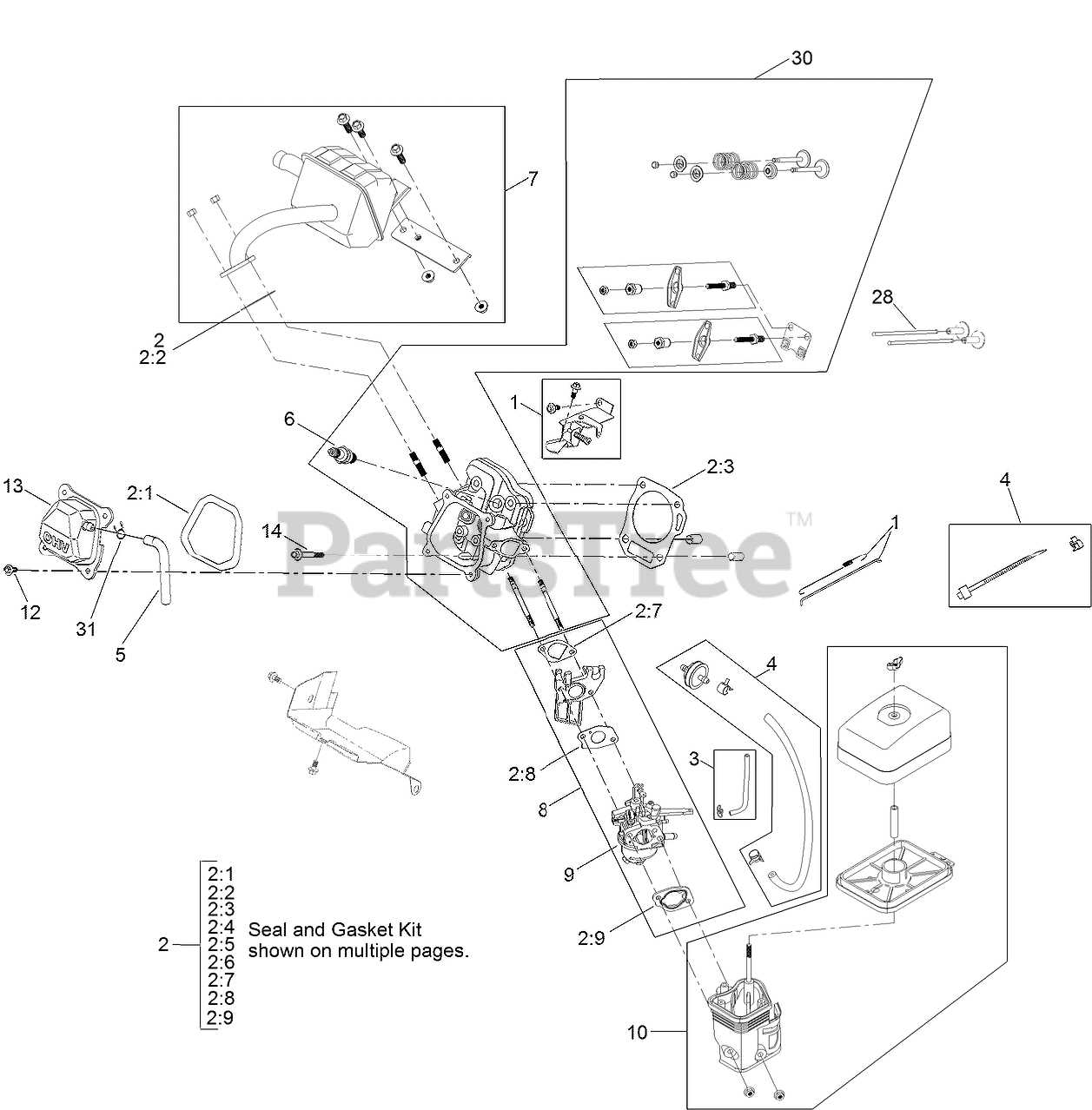 toro snow thrower parts diagram