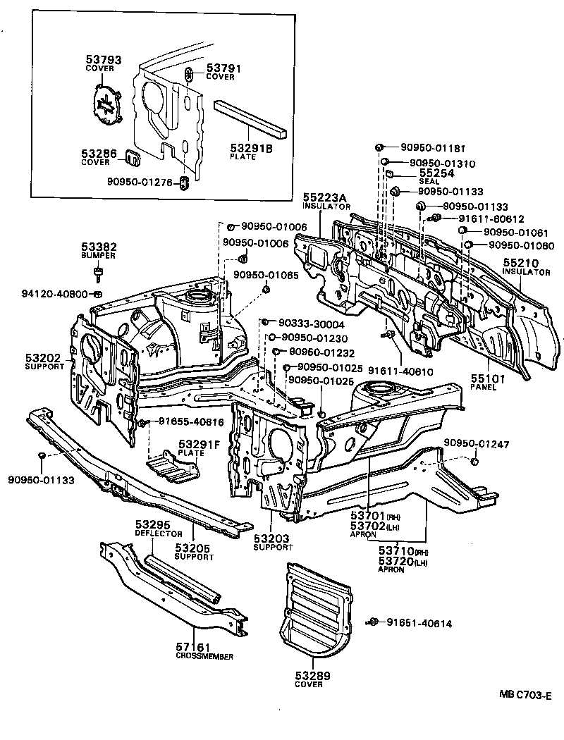 toyota corolla parts diagram