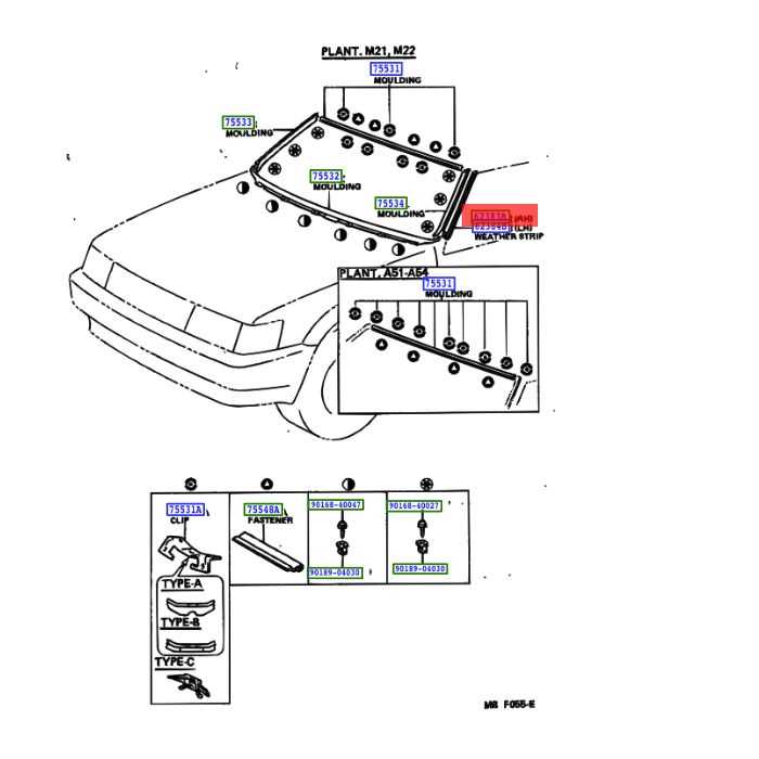 toyota oem parts diagram