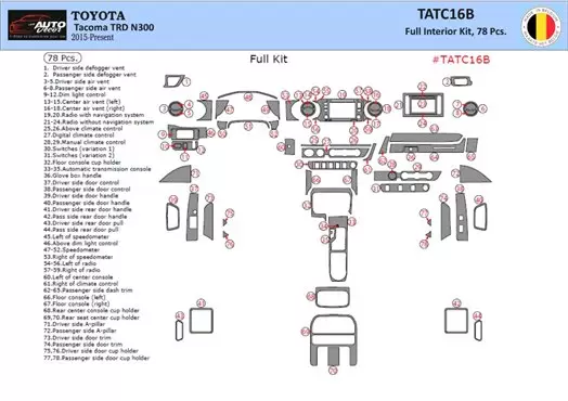 toyota tacoma door parts diagram