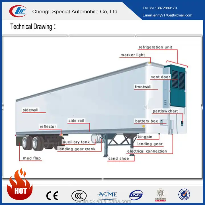 tractor trailer semi trailer parts diagram