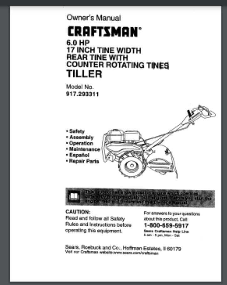 troy bilt tuffy tiller parts diagram