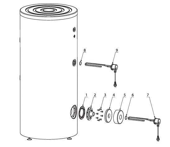 ao smith water heater parts diagram