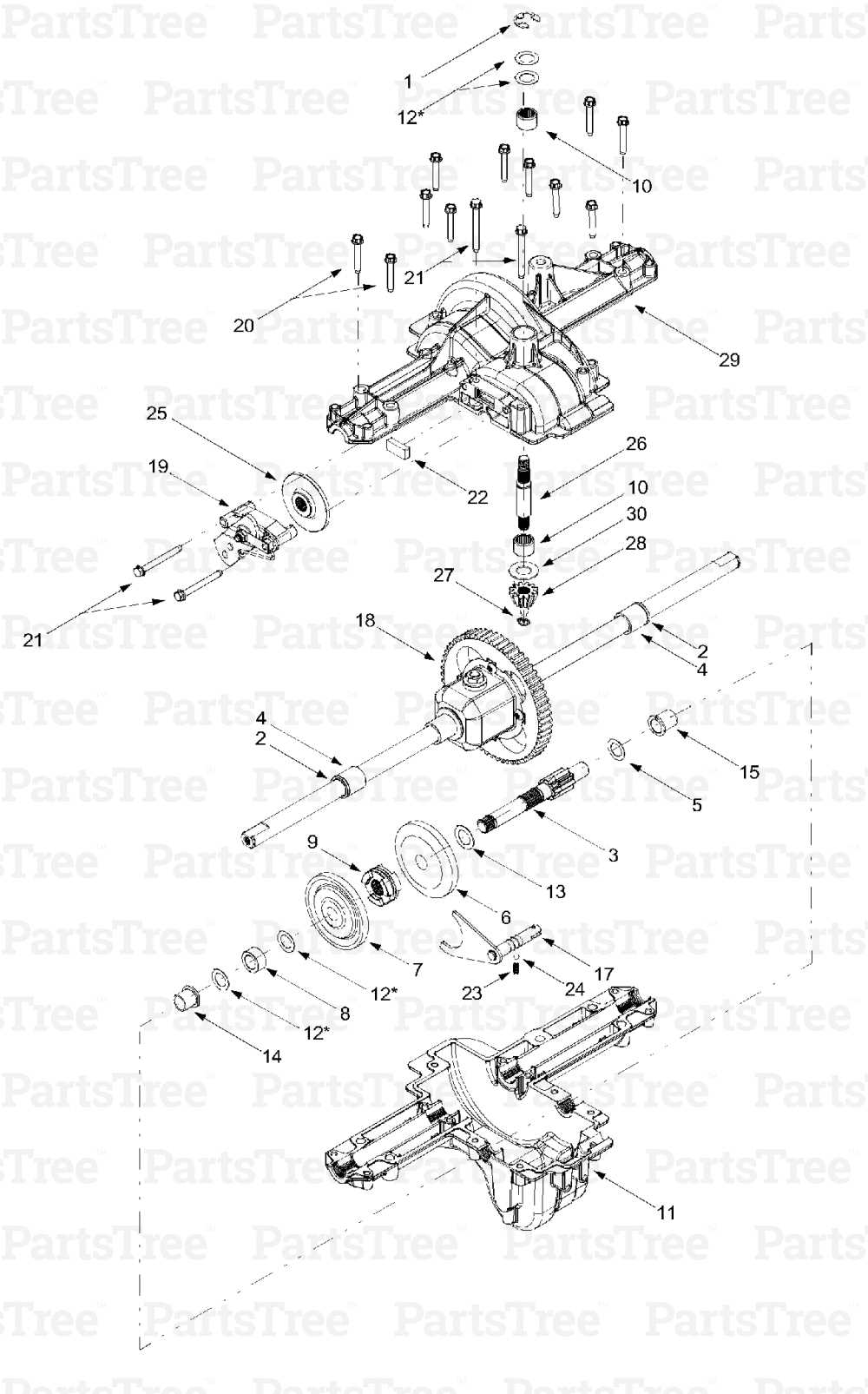 cub cadet lt42 parts diagram