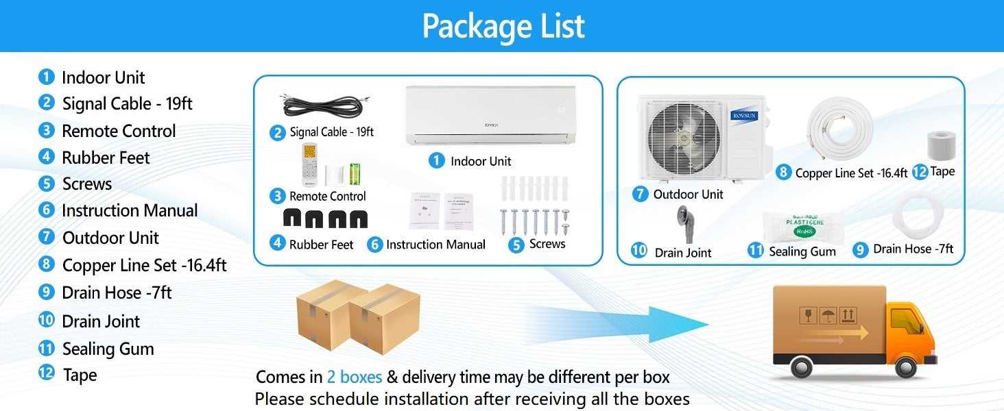 mini split air conditioner parts diagram