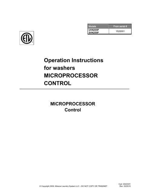 unimac washer parts diagram