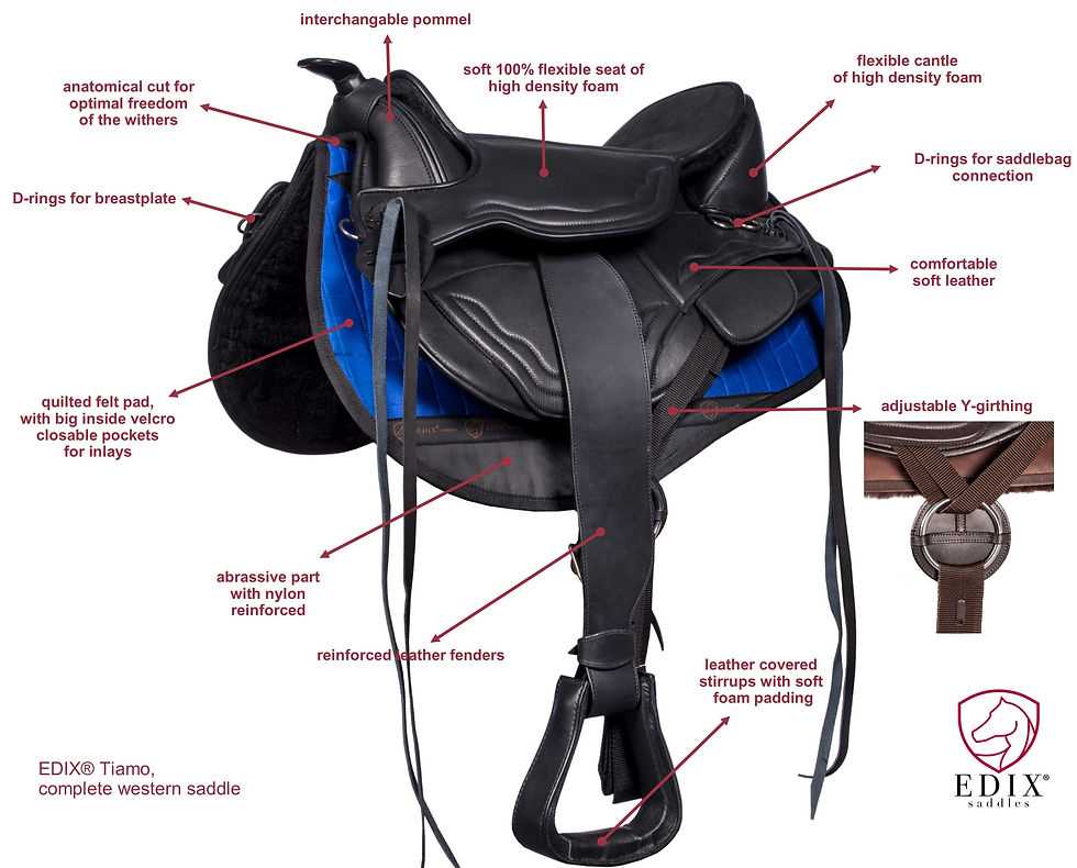 saddle parts western diagram