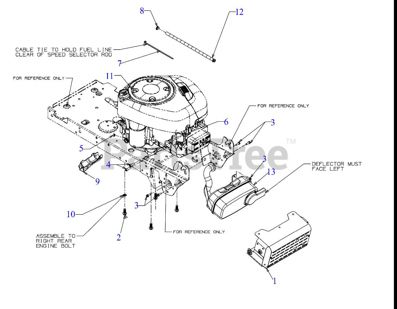 yard machine mower parts diagram