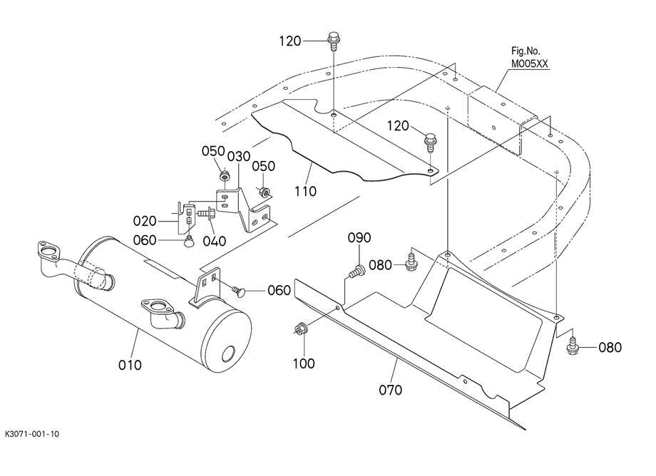 kubota z421 deck parts diagram