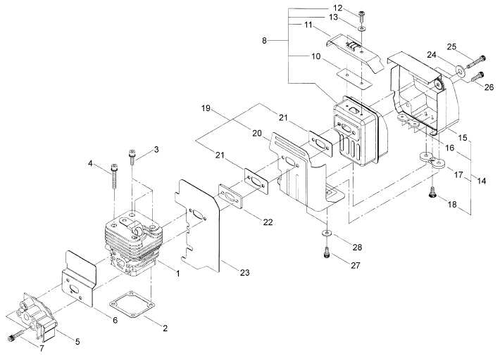 stihl 009 parts diagram