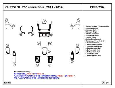 2011 chrysler 200 parts diagram