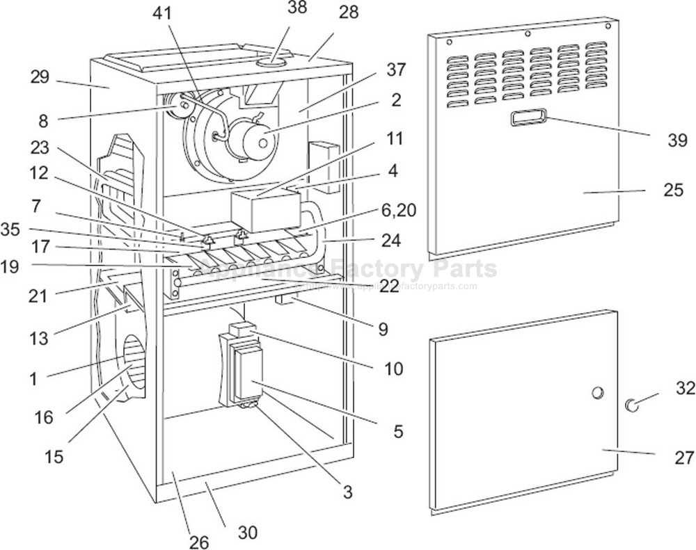 york furnace parts diagram