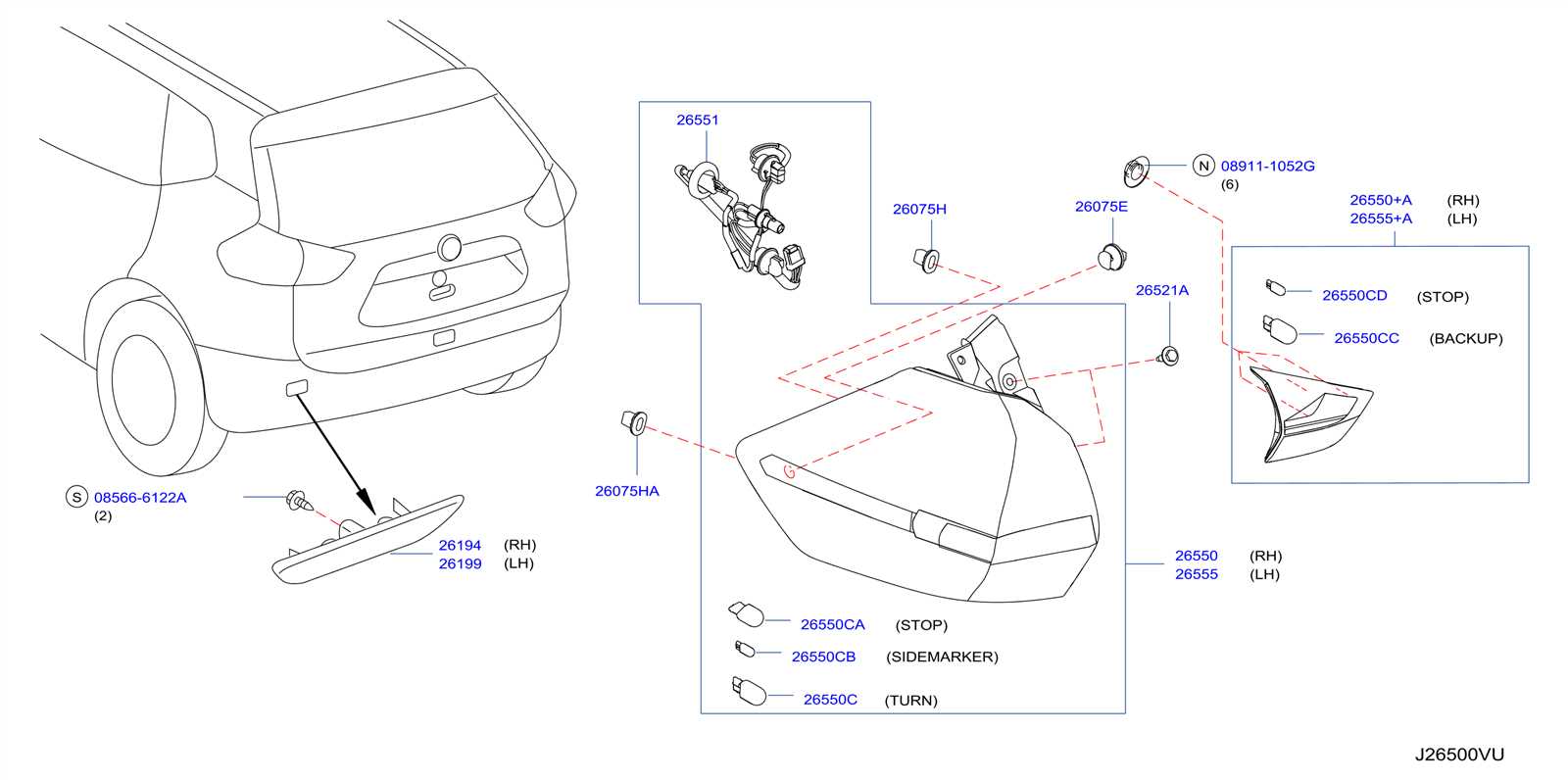 nissan rogue parts diagram