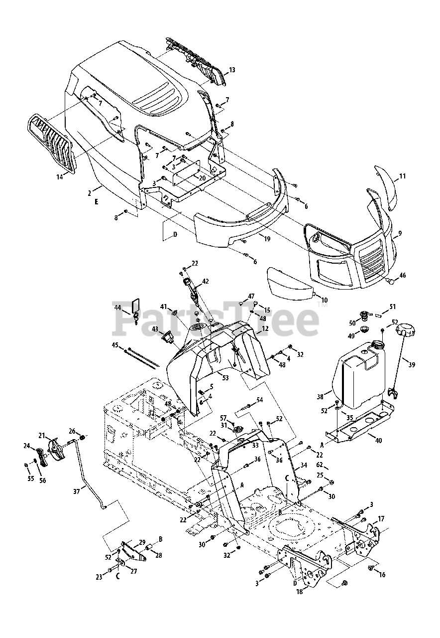 craftsman lt4000 parts diagram