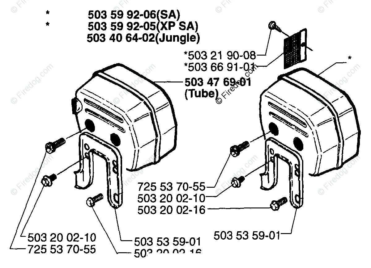 husqvarna 365 chainsaw parts diagram