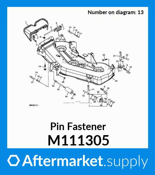 john deere x500 mower deck parts diagram