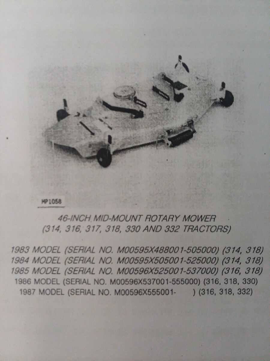 john deere 318 deck parts diagram