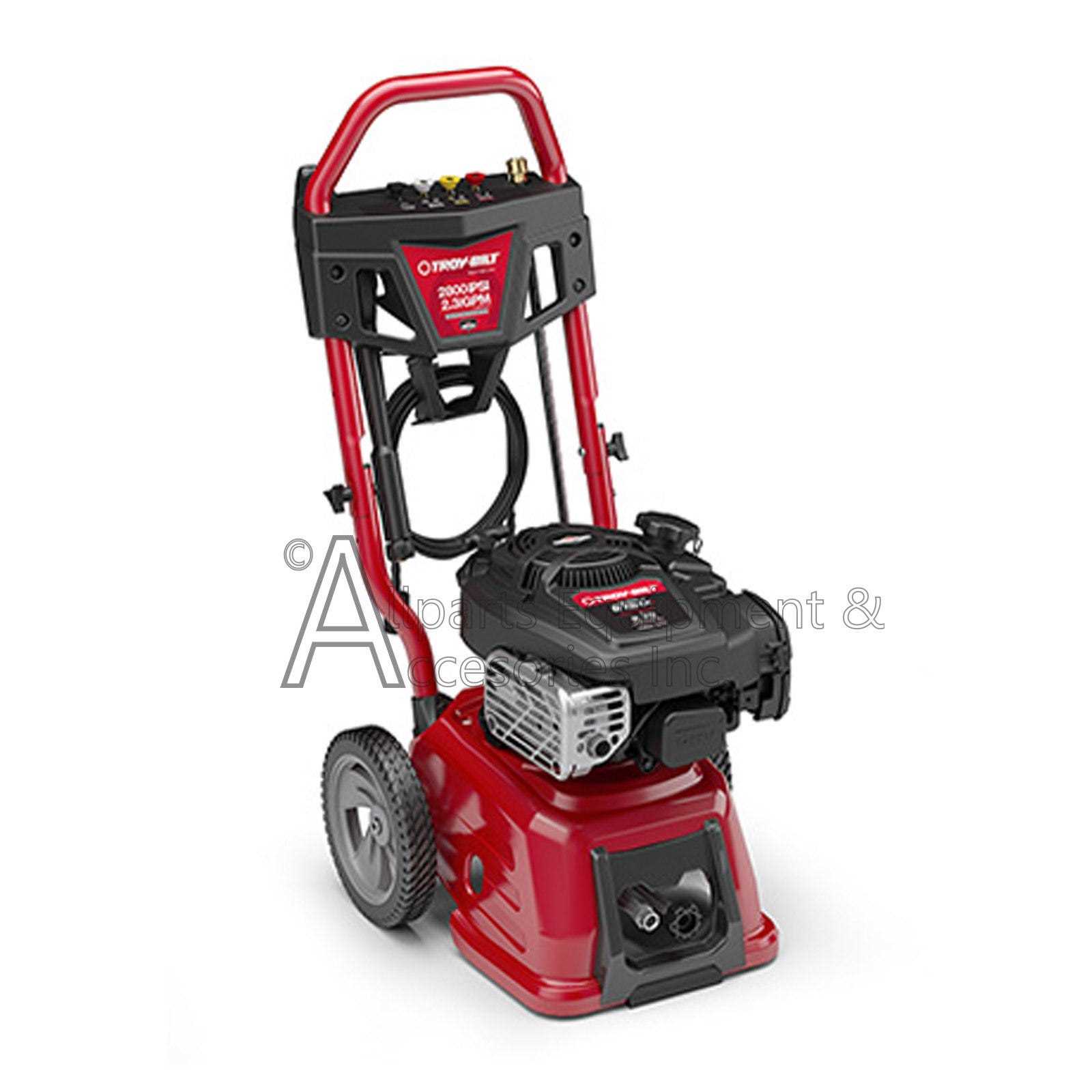 troy bilt power washer parts diagram