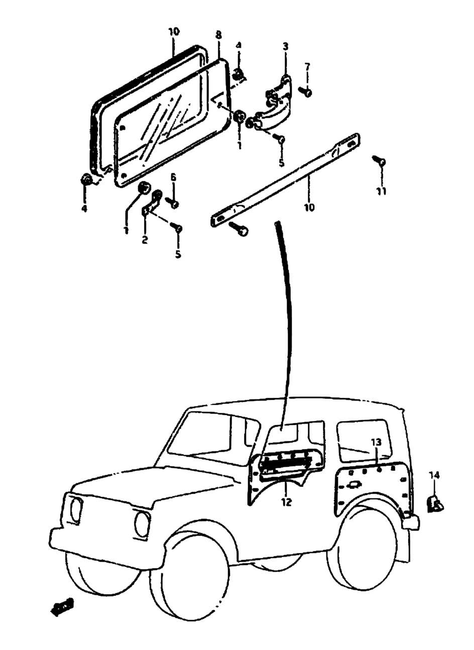 jeep hardtop parts diagram