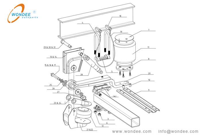 air suspension parts diagram