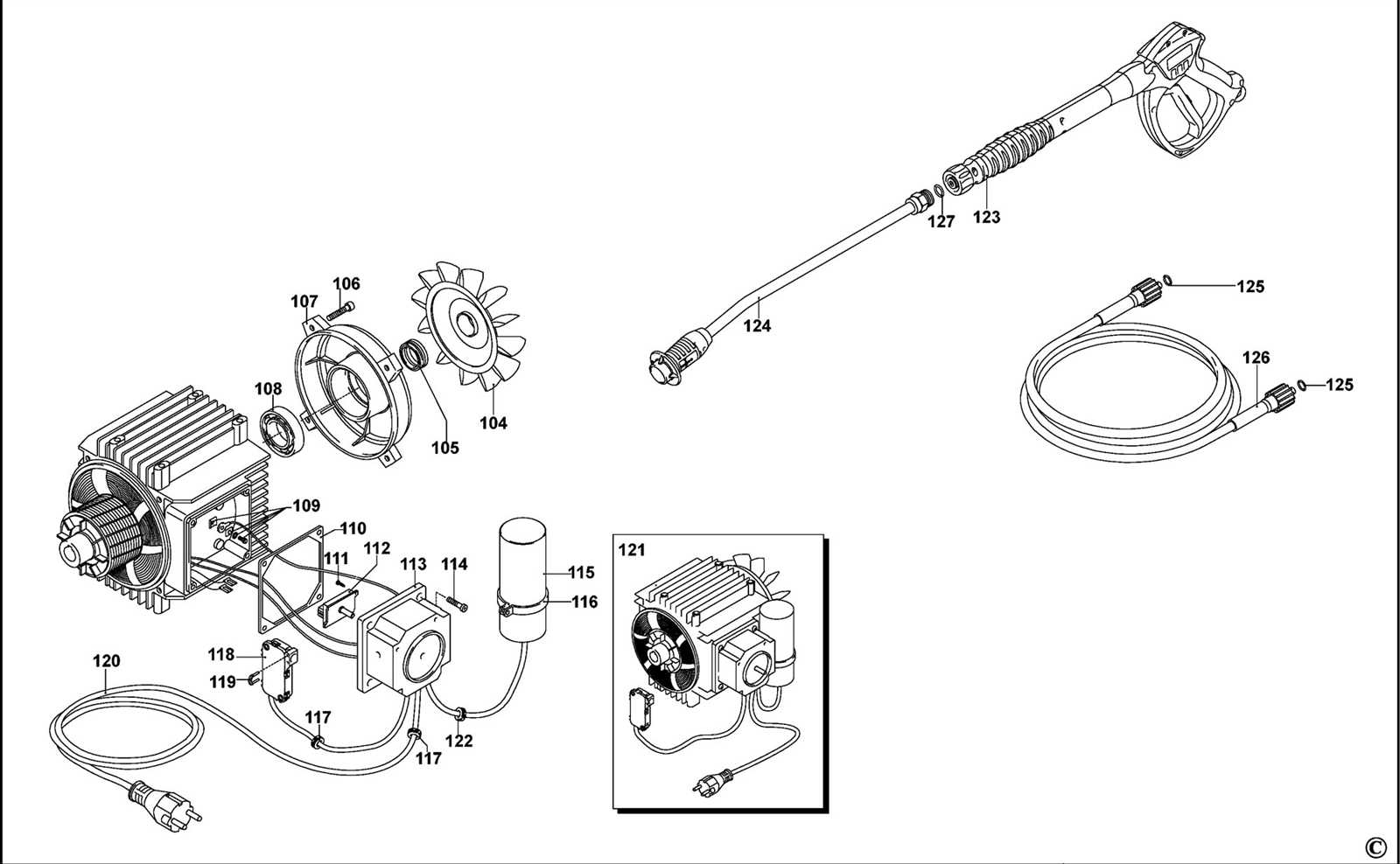 dewalt 3400 psi pressure washer parts diagram