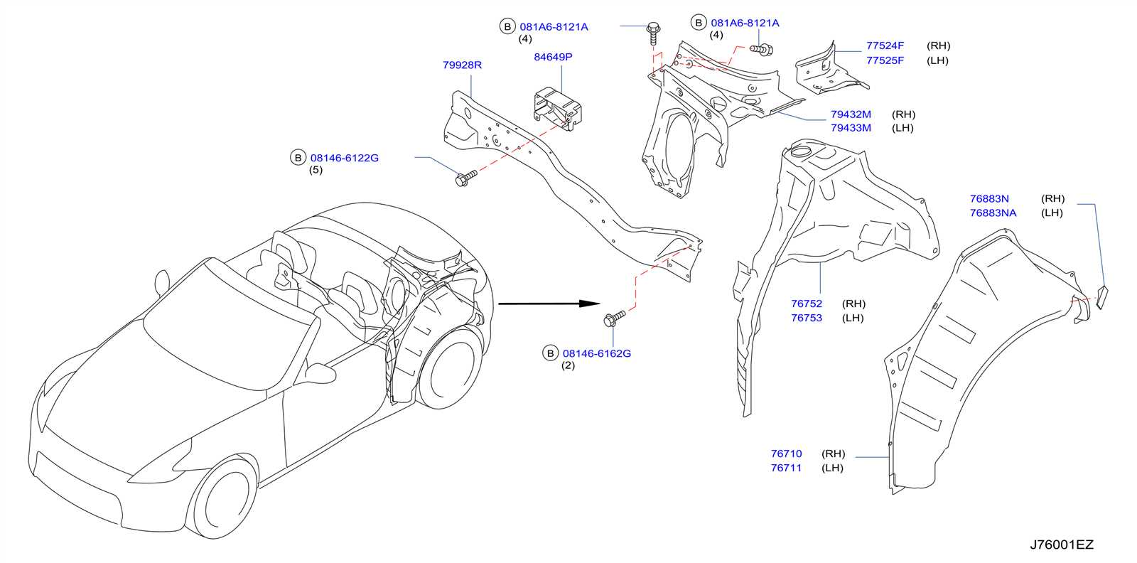 2016 nissan rogue parts diagram