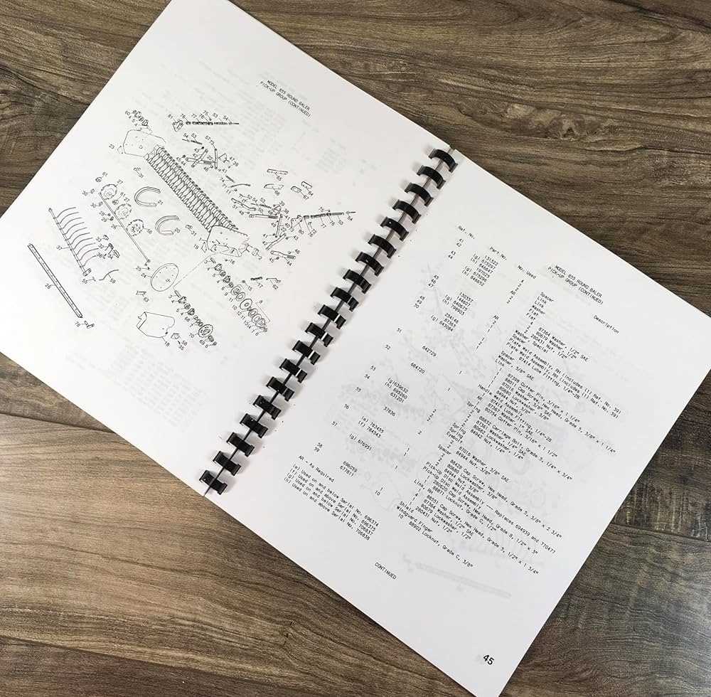 new holland 855 baler parts diagram