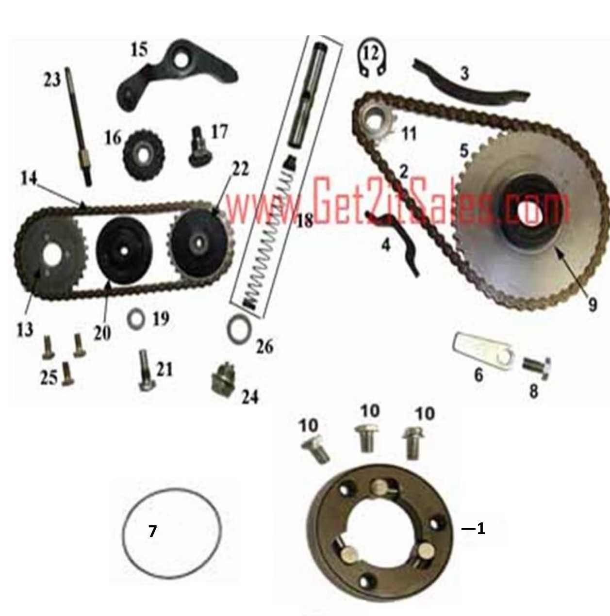 dirt bike engine parts diagram