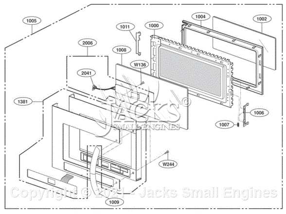 whirlpool oven door parts diagram