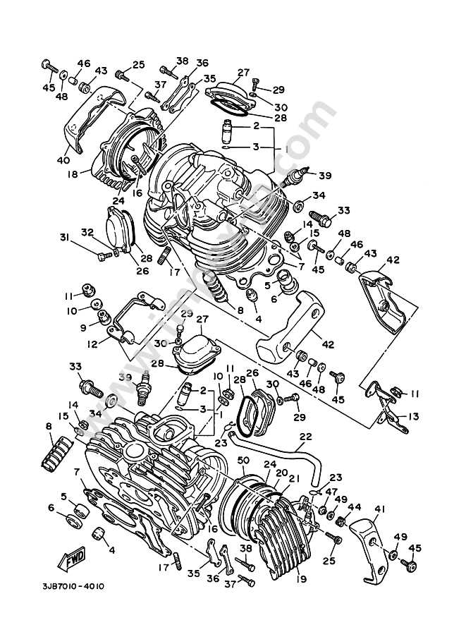 yamaha virago parts diagram