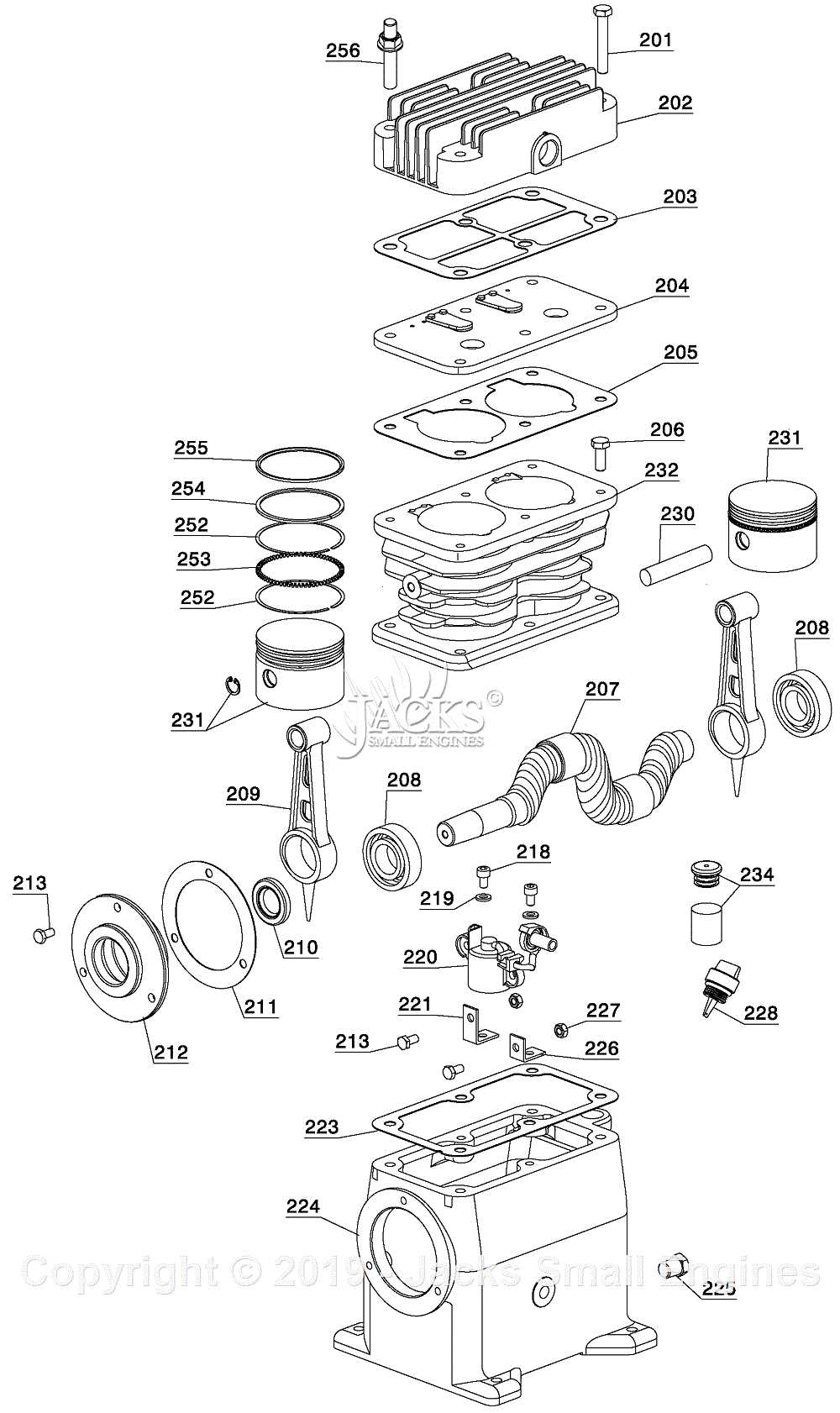 speedaire compressor parts diagram