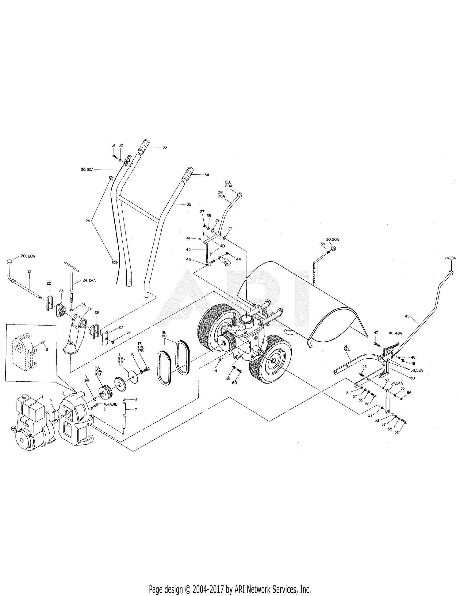 troy bilt tiller horse parts diagram