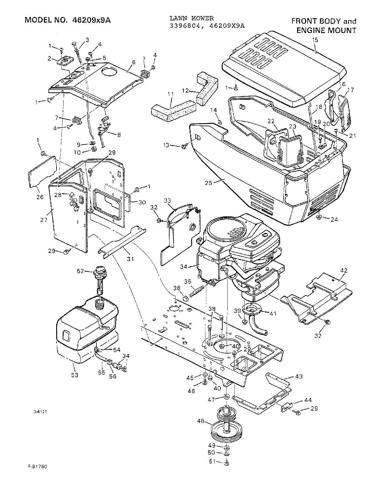 murray riding lawn mower parts diagram