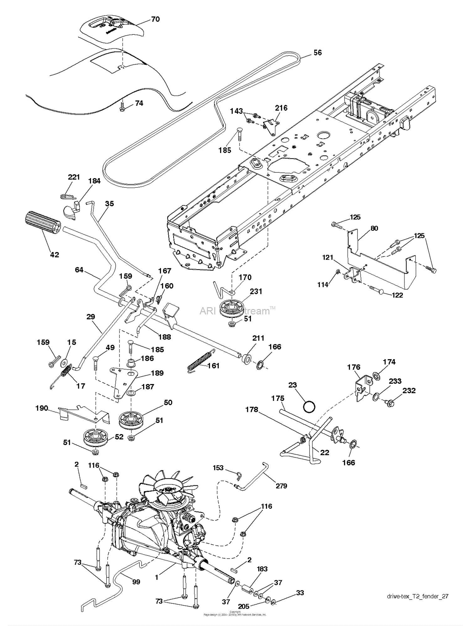 husqvarna yth2042 parts diagram