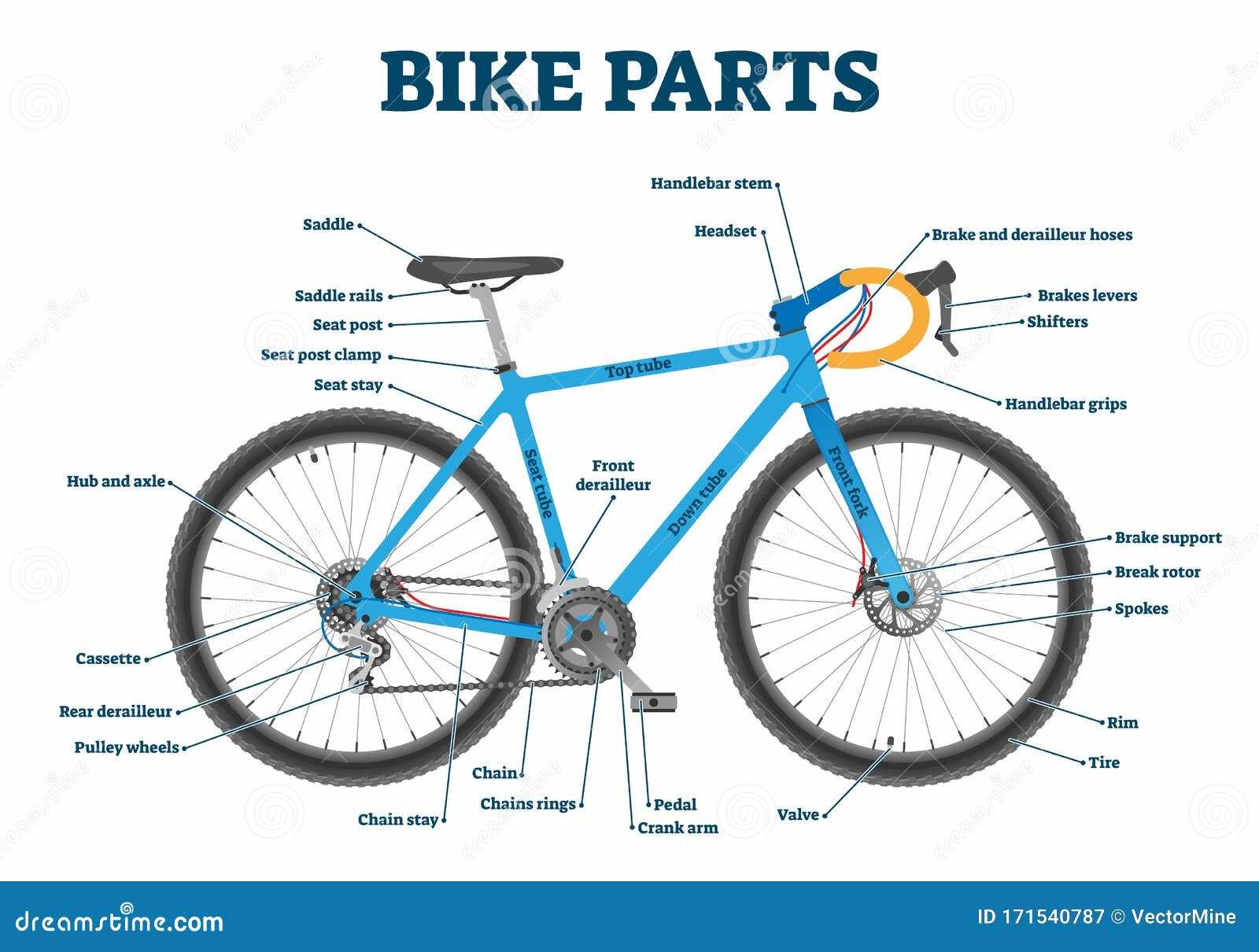 cruiser bike parts diagram