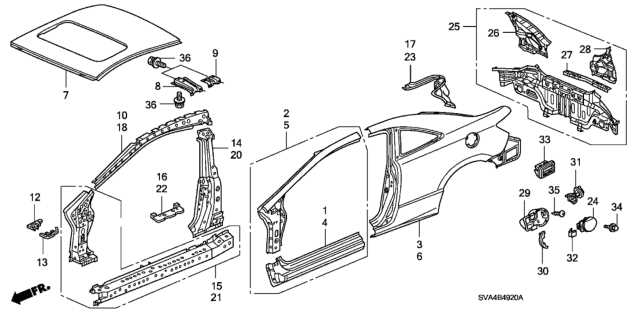 honda civic interior parts diagram