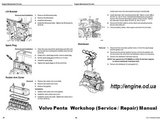 volvo penta engine parts diagram