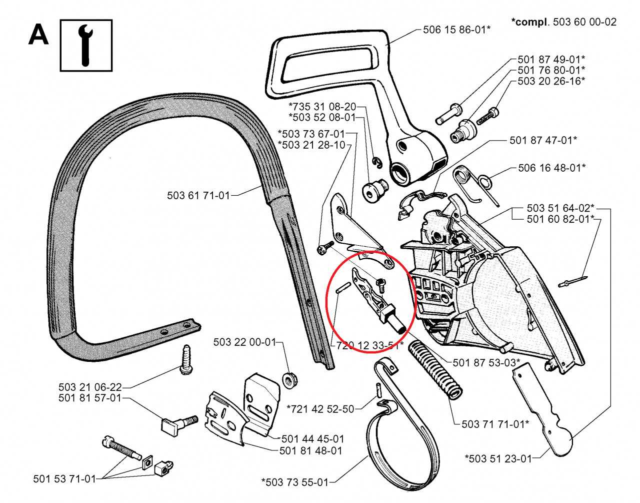 husqvarna 365 chainsaw parts diagram