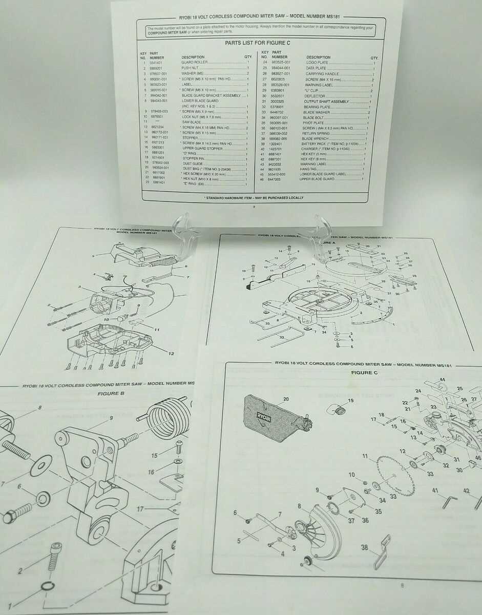 ryobi circular saw parts diagram