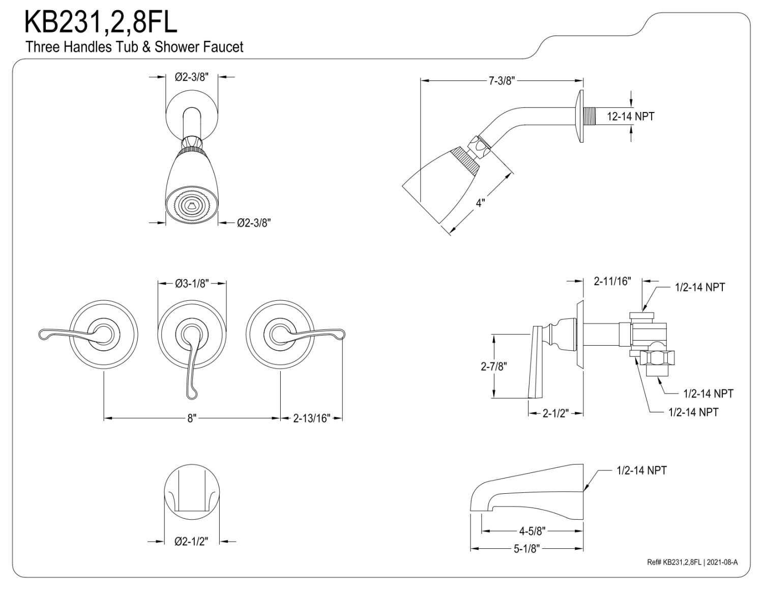 shower faucet parts diagram