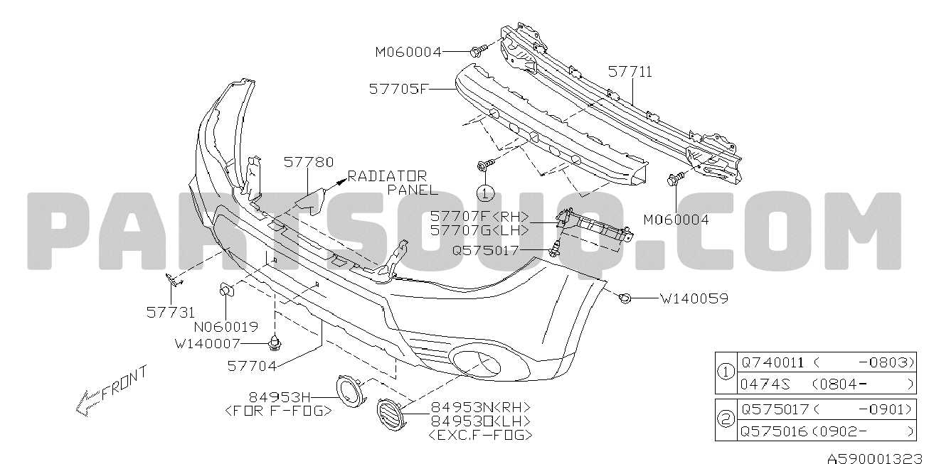 2011 subaru forester parts diagram