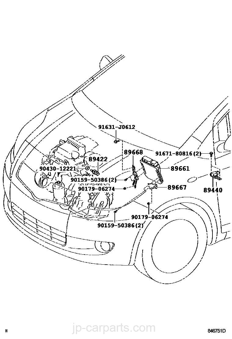 toyota yaris parts diagram