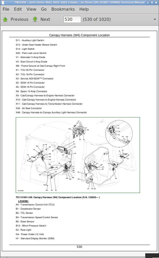 john deere 450j parts diagram