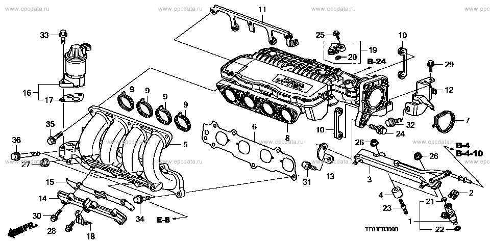 honda fit engine parts diagram