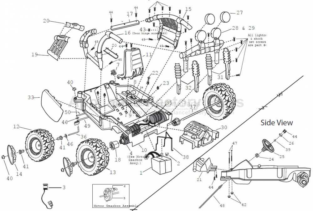 power wheels parts diagram