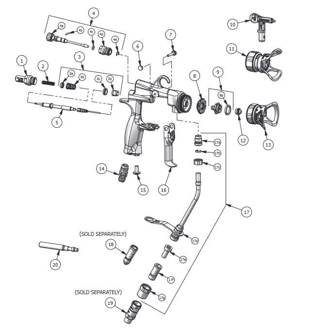 devilbiss spray gun parts diagram