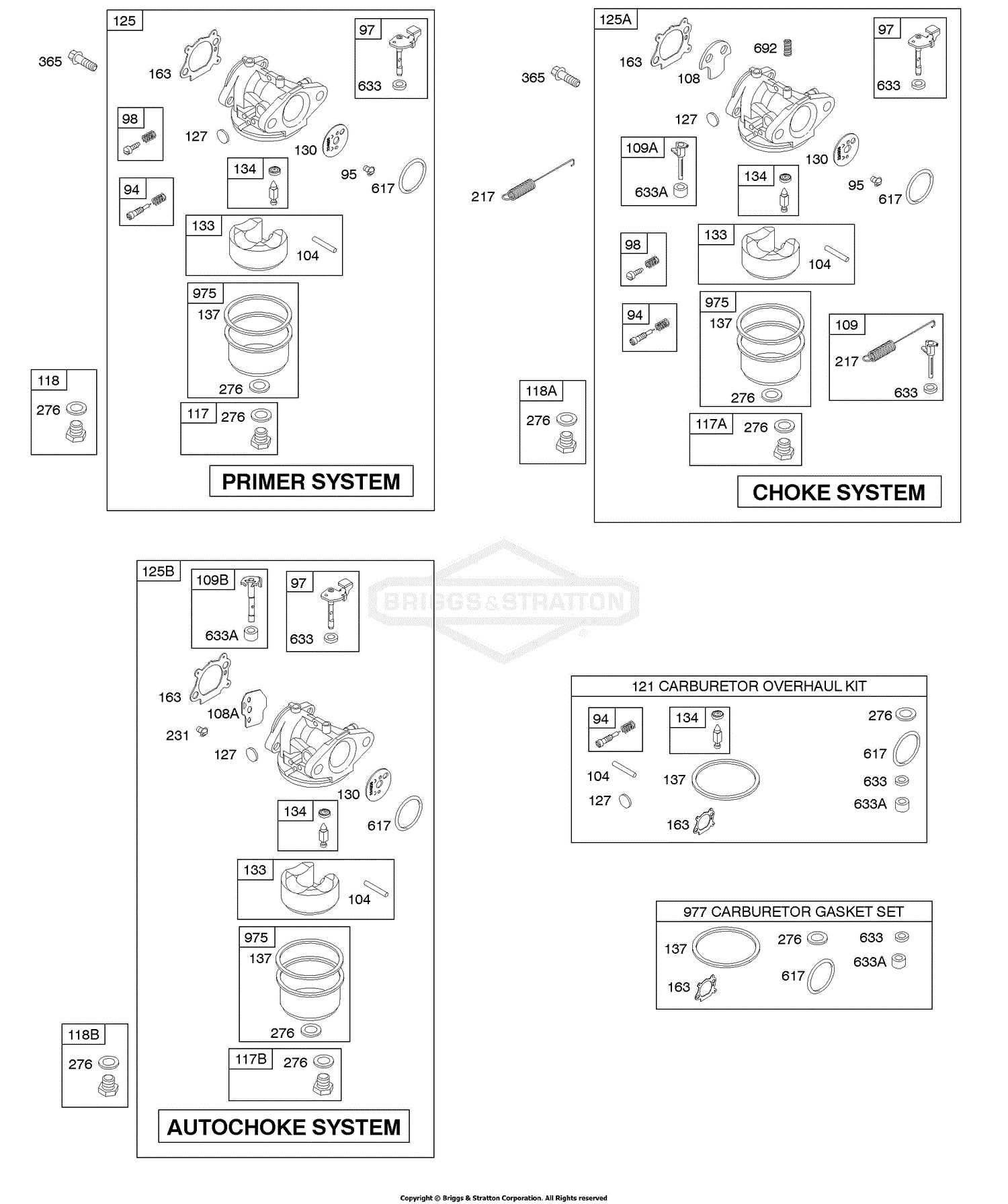 briggs and stratton carb parts diagram