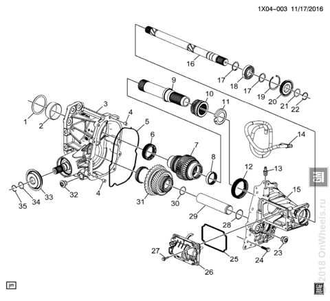 gm transfer case parts diagram