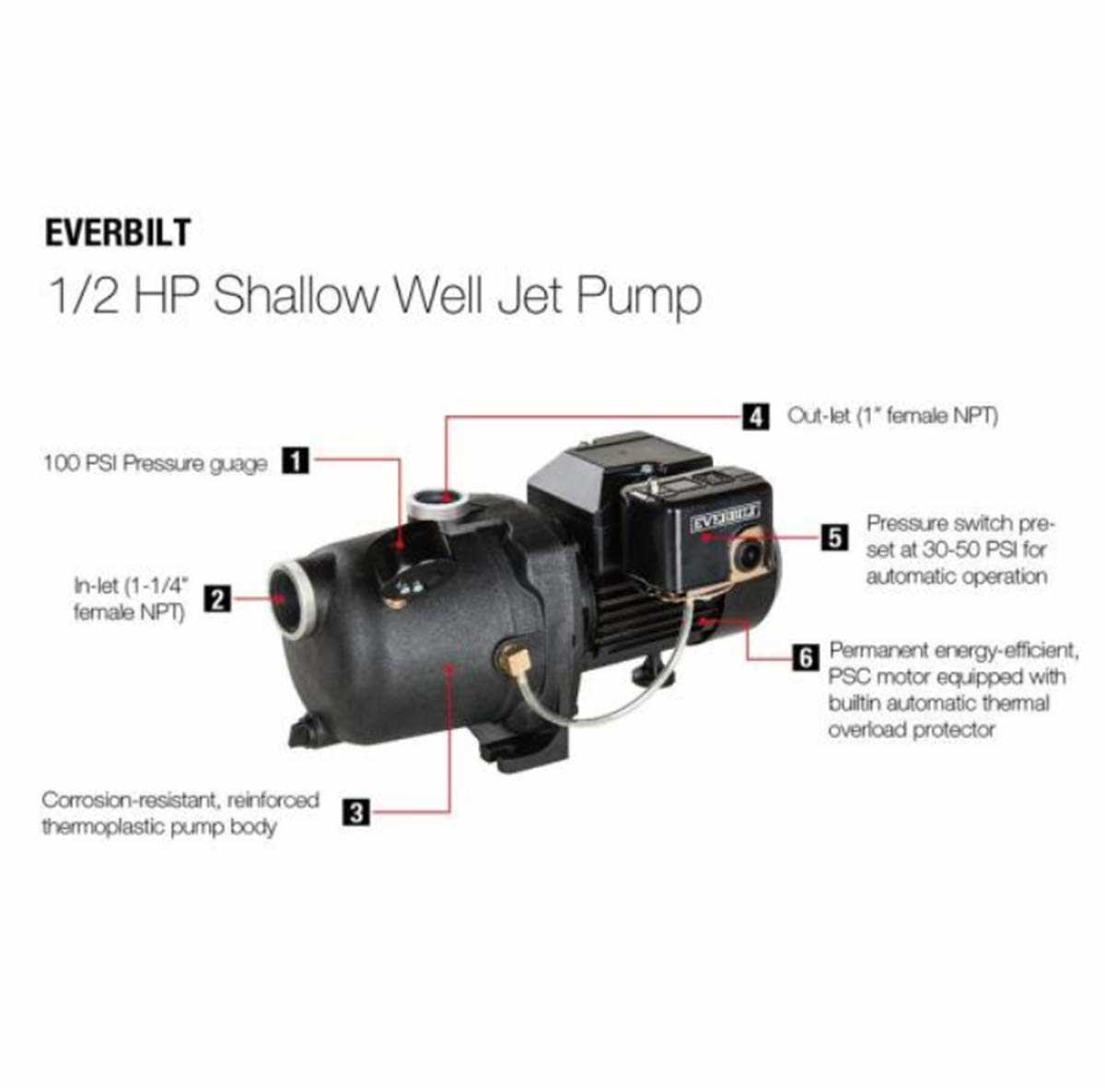 everbilt pump parts diagram