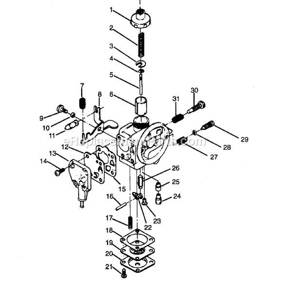 poulan pro trimmer parts diagram